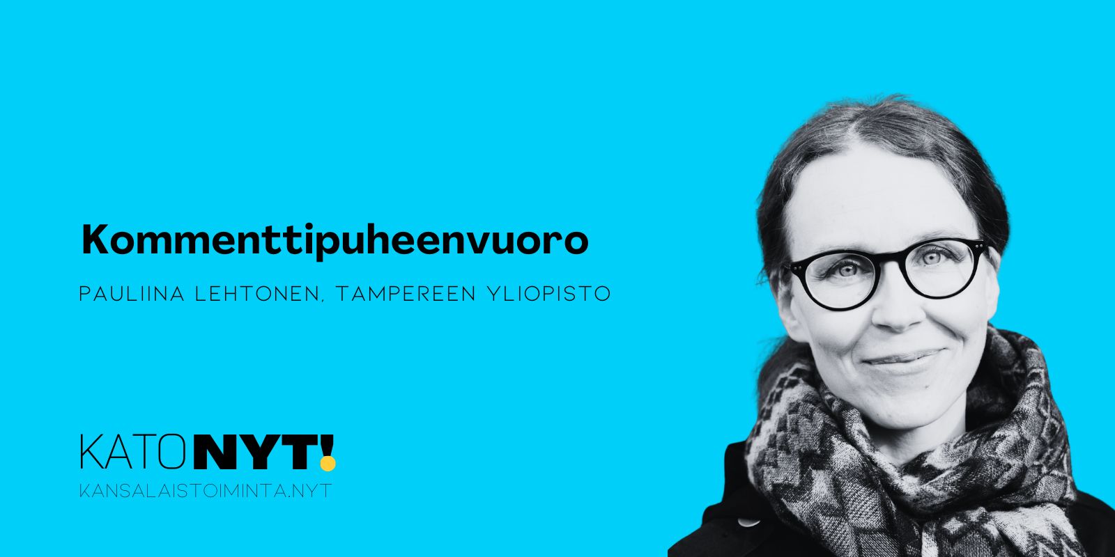 Kommenttipuheenvuoro - Pauliina Lehtosen kuvituskuva